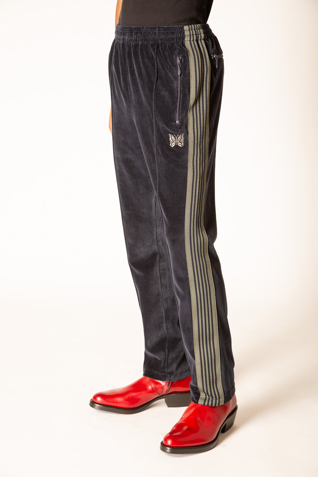 NEEDLES | VELOUR NARROW TRACK PANTS – MAXFIELD LA