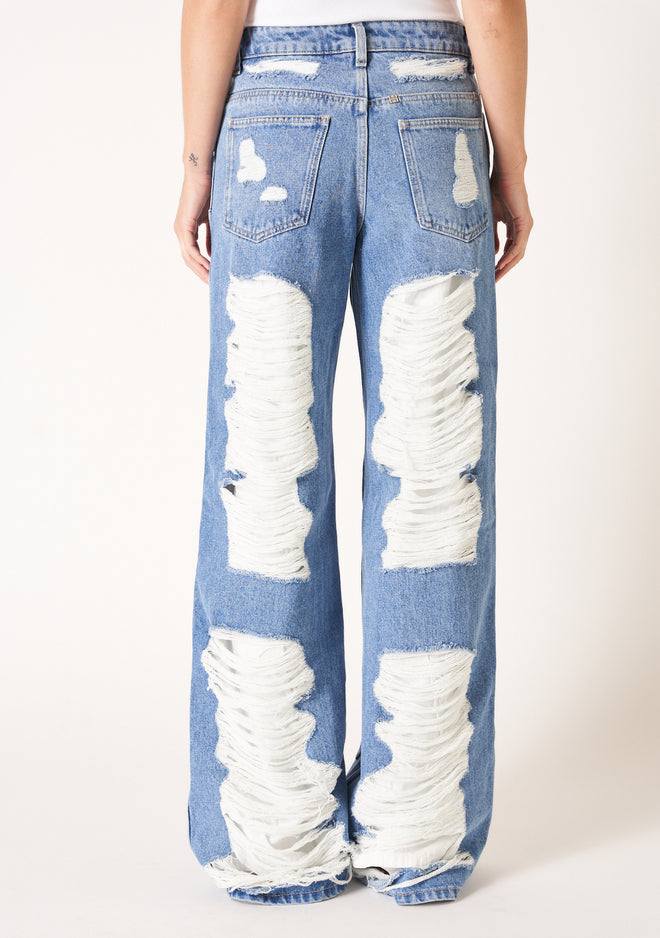 GIVENCHY | OVERSIZED DESTROYED JEANS – MAXFIELD LA