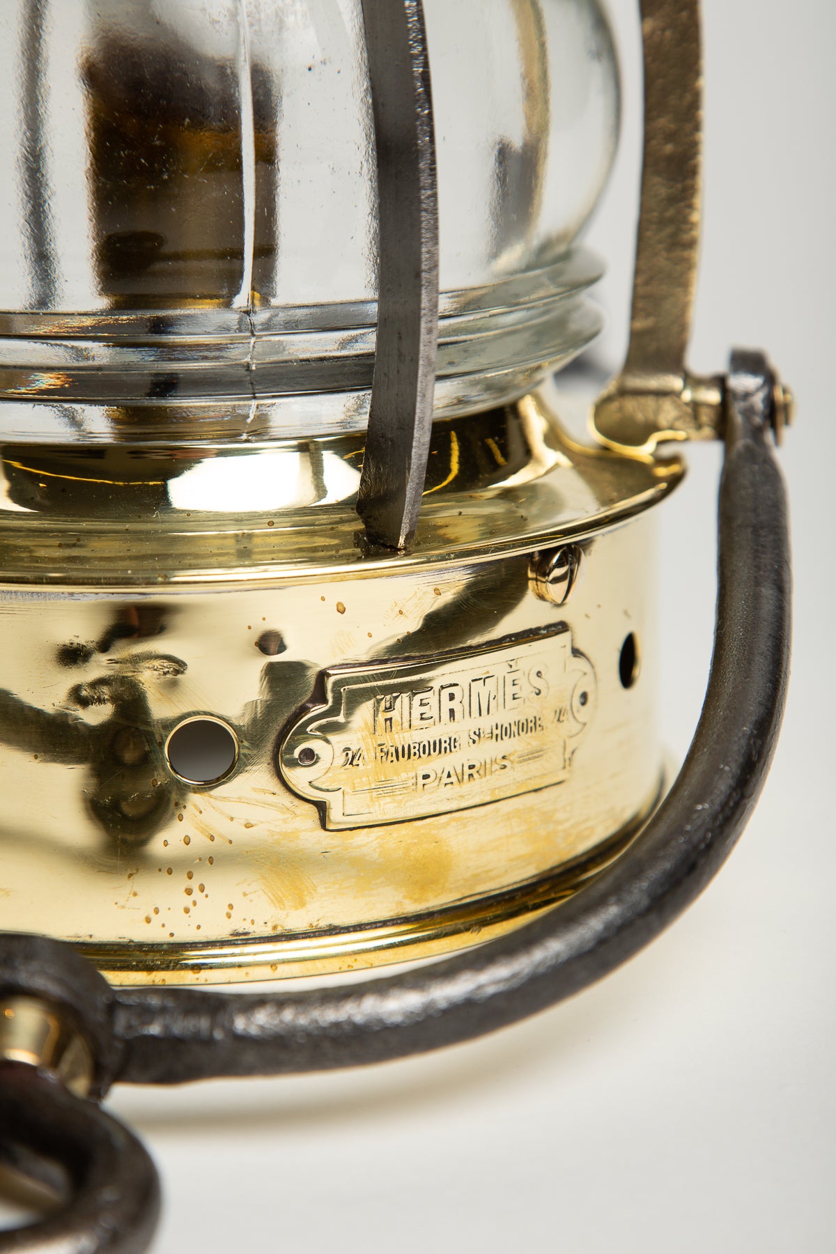 10 Polished Brass Anchor Nautical Oil Lantern