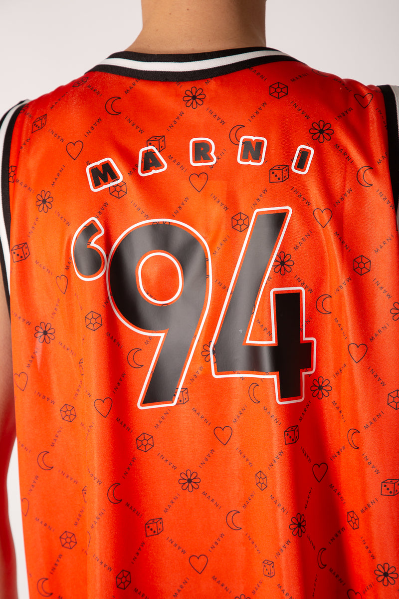 94 Basketball Jersey in Blue - Marni