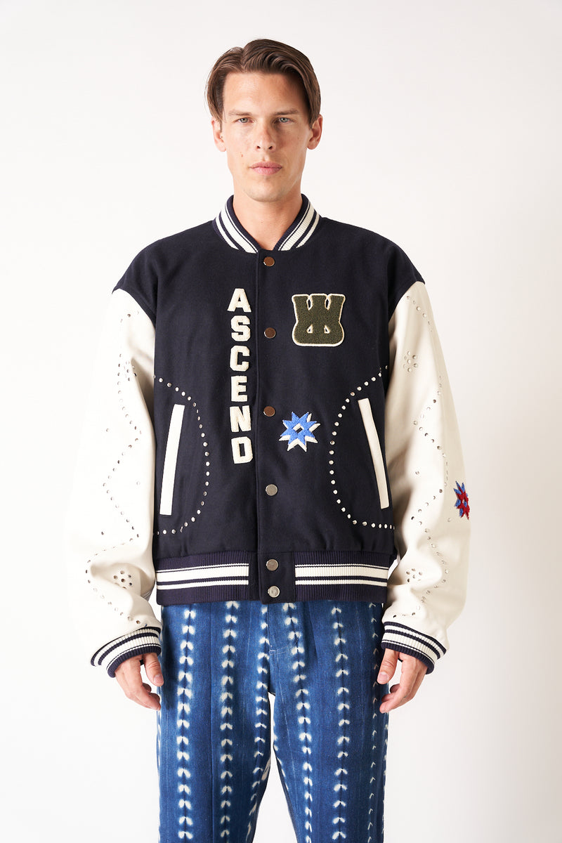 Buy Wales Bonner Ascend Varsity Jacket Online at UNION LOS ANGELES