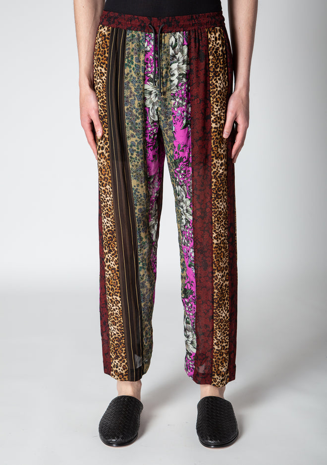 DRIES VAN NOTEN | PRINTED PATCH PANTS