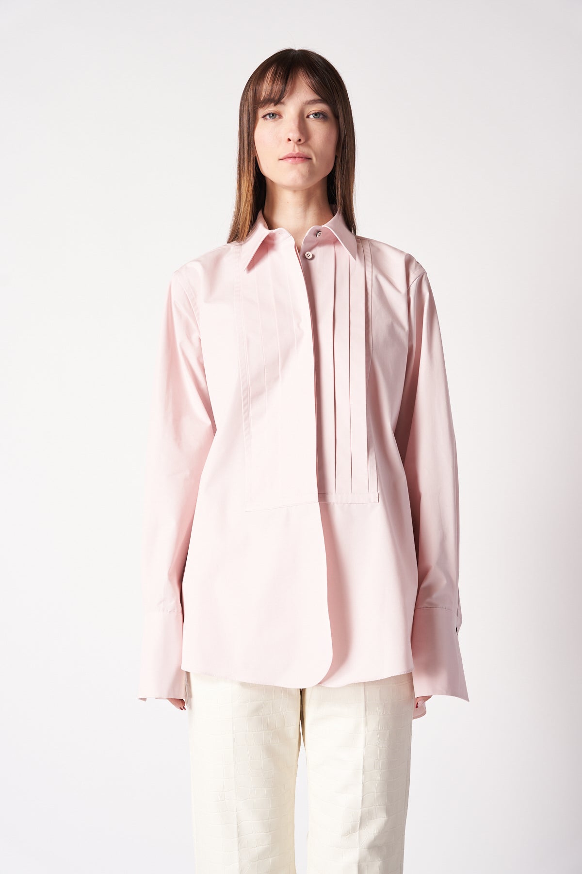 JIL SANDER | LONG SLEEVE TUXEDO SHIRT