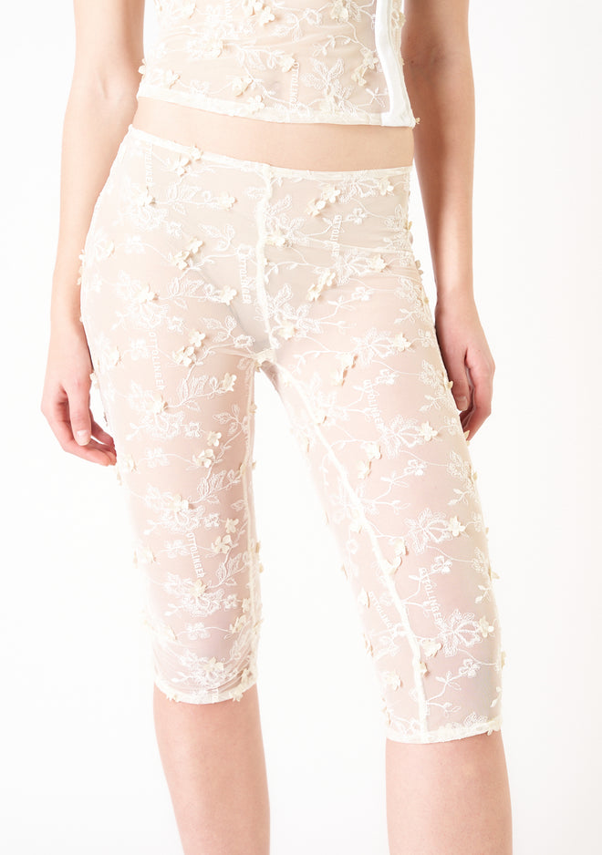New Womens Plus Size Plain Lace Trim Soft Cropped Capri 3/4 Leggings Pants  12-30 | eBay